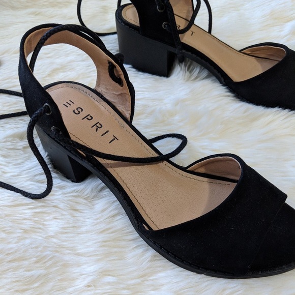 Esprit Lace Up Block Heels - Picture 3 of 6